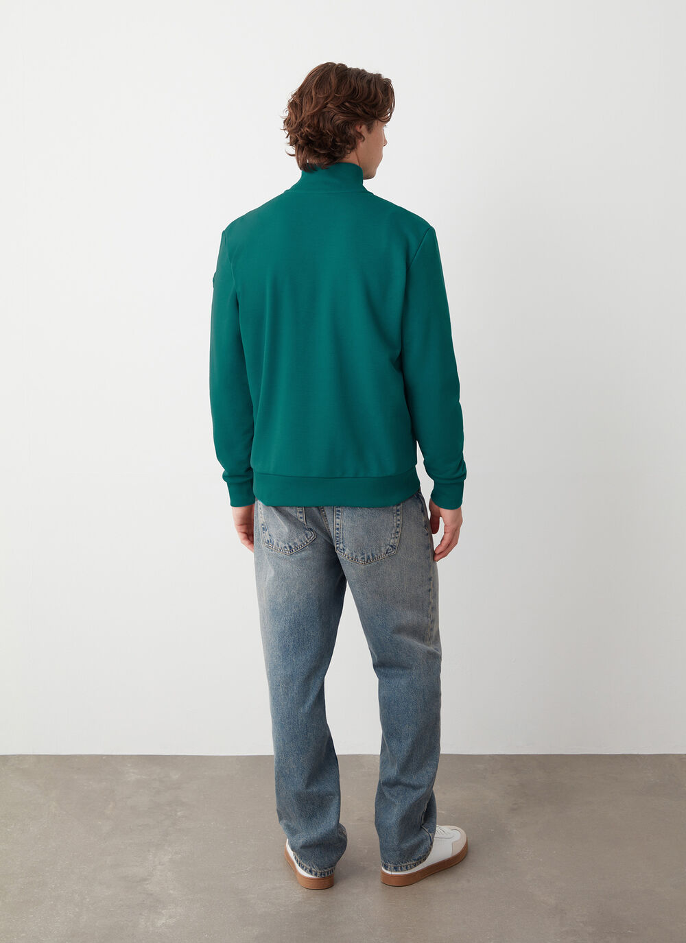 Sweatshirt with nylon details image number 3