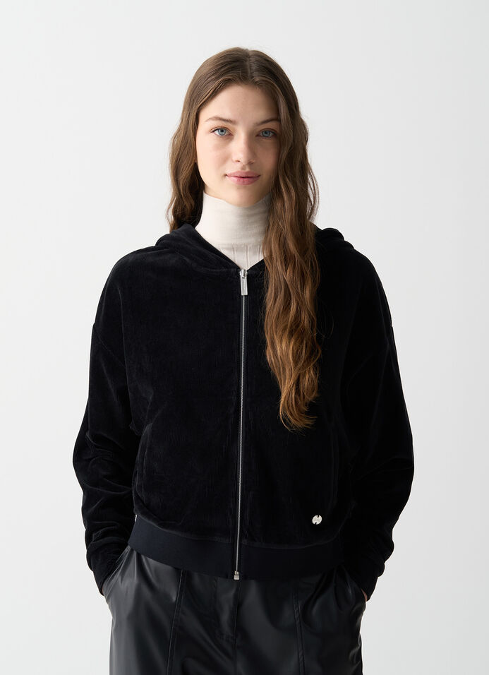 Needlecord hooded sweatshirt image number 0