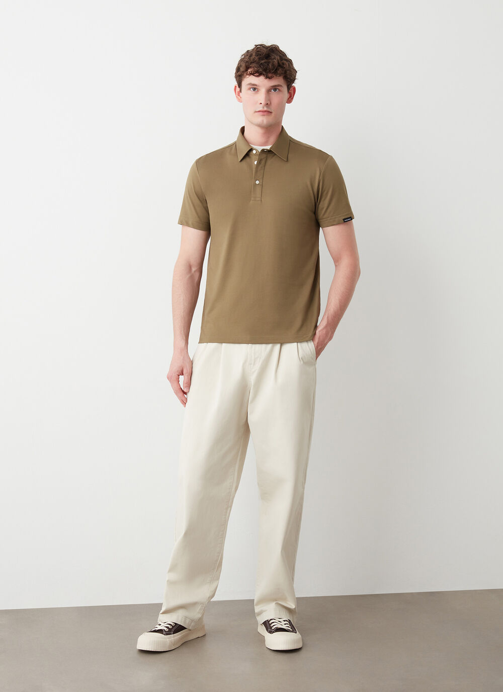 Stretch polo-shirt image number 0