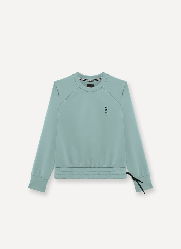 Stretch crew-neck sweatshirt image number 4