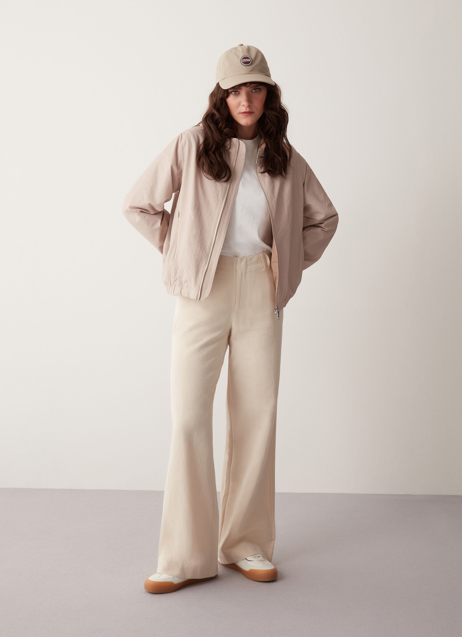 Hooded seersucker-effect jacket - ARIZONA-PORCELAIN BEIGE | Colmar