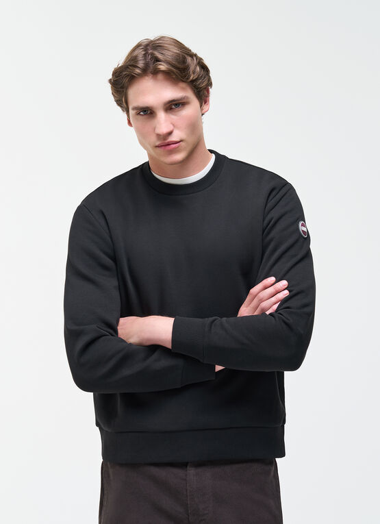 Cotton crew-neck sweatshirt