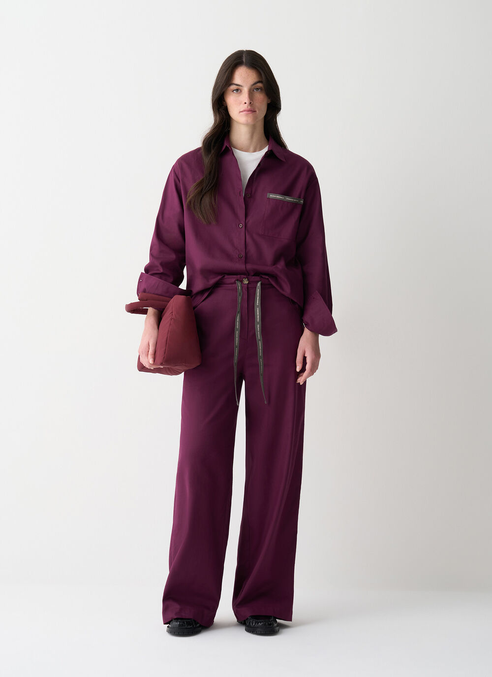 Cotton flannel trousers image number 0