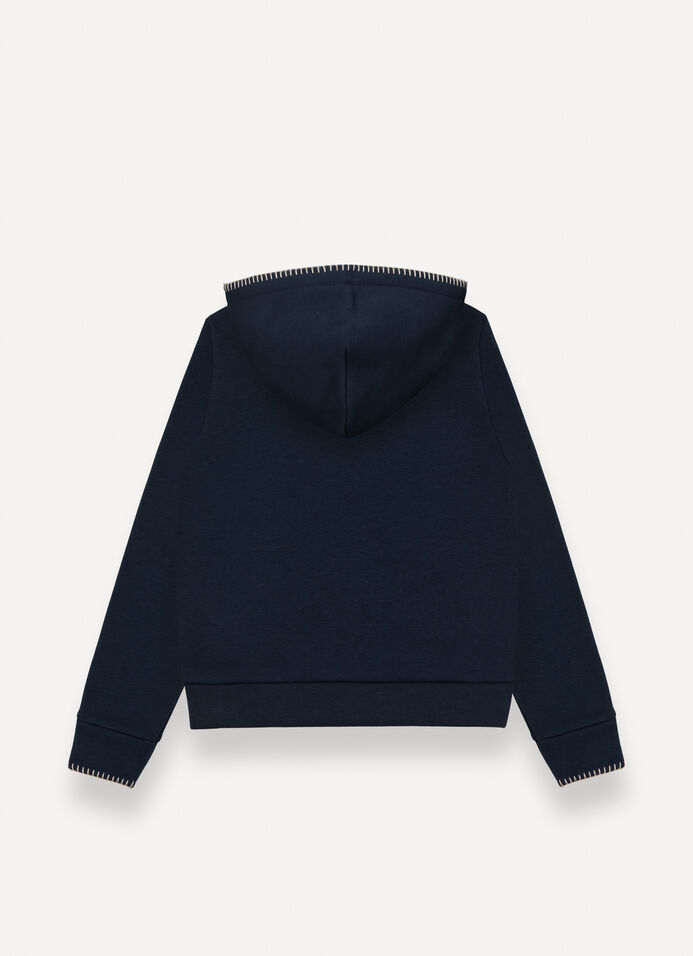 Hooded sweatshirt with embroidery image number 6