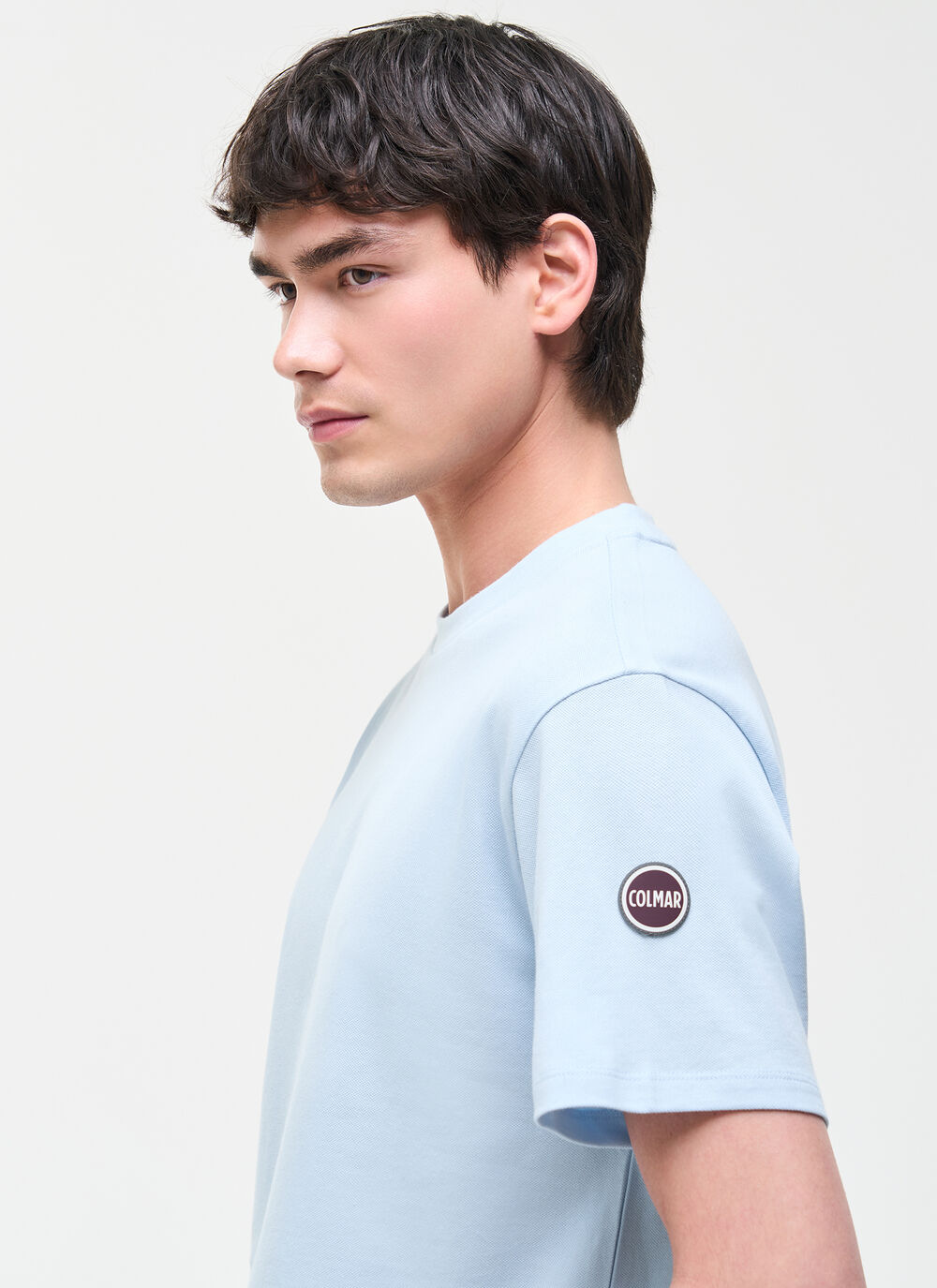 Branded cotton piqu&eacute; T-shirt image number 2