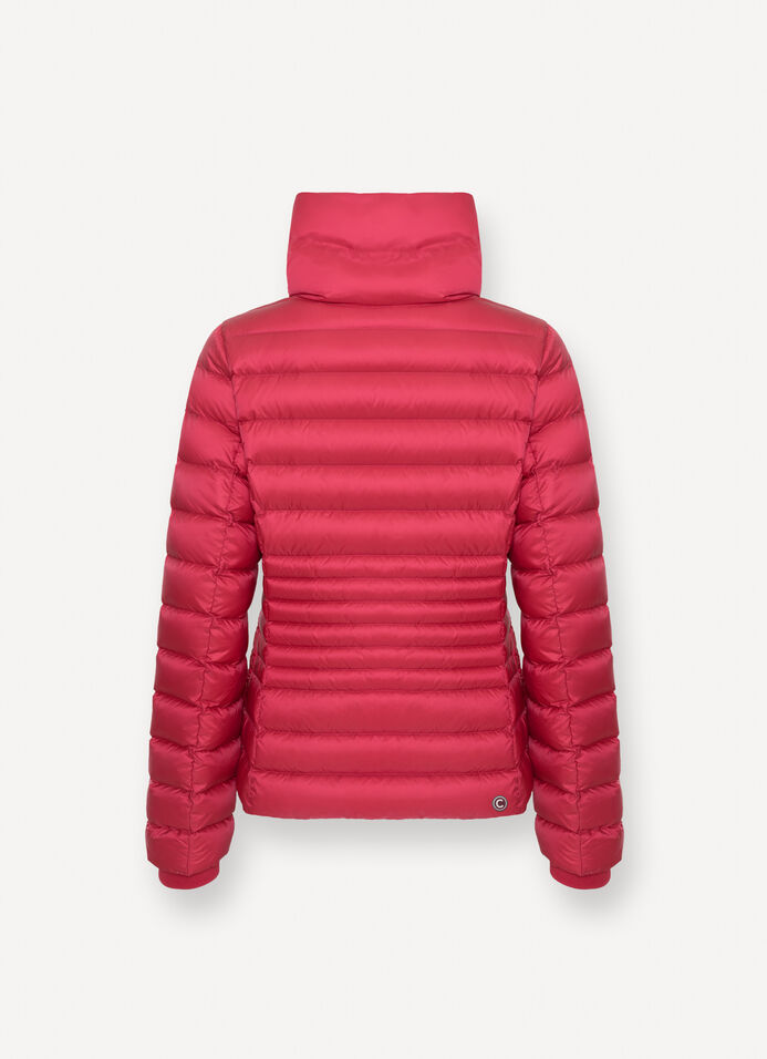 Fitted down jacket with knit cuffs image number 5