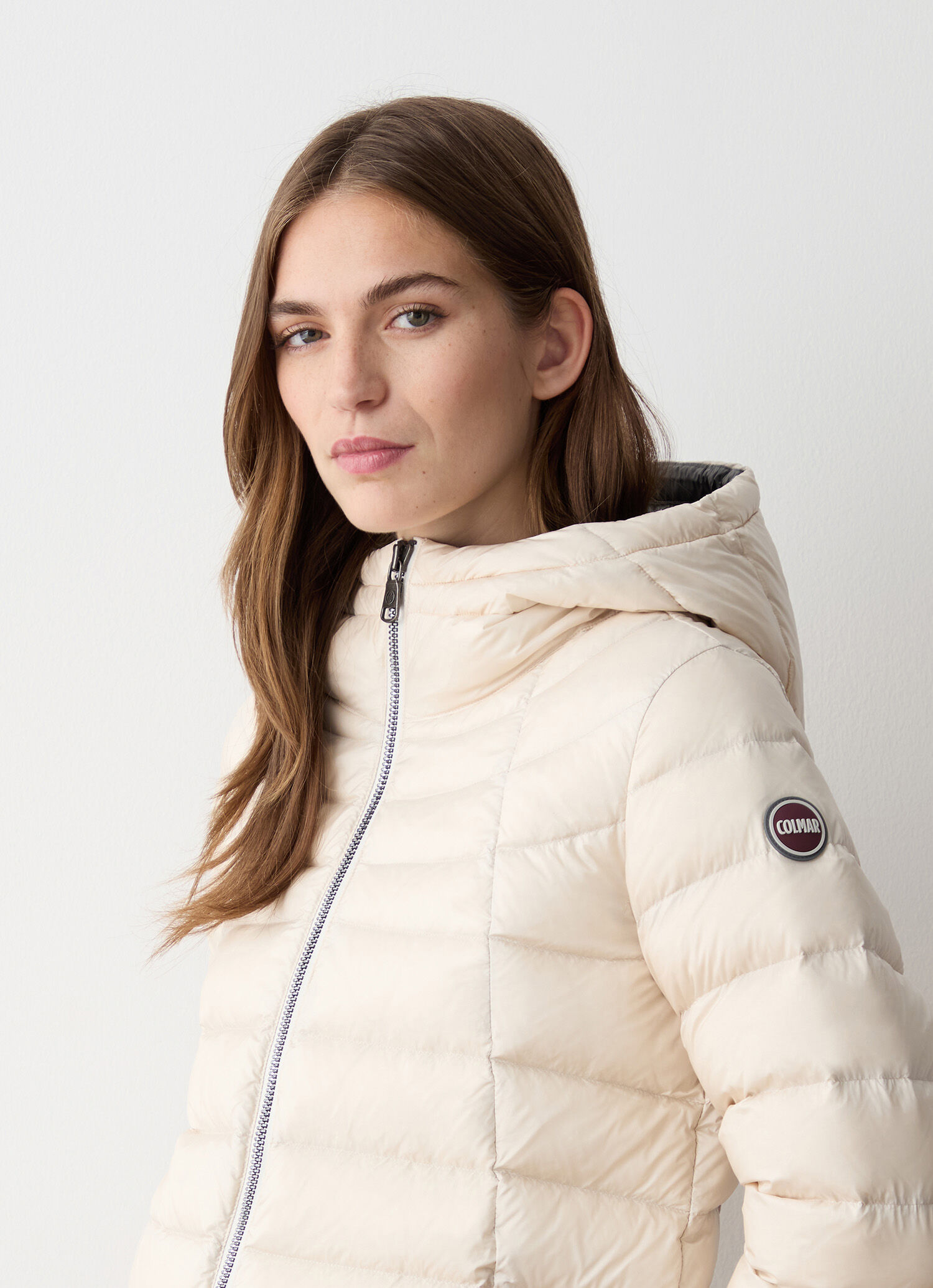アウターその他 COLMAR Women Outer 22052XX04 INCENSE Beige Slightly A-line down jacket - INCENSE WHITE | Colmar