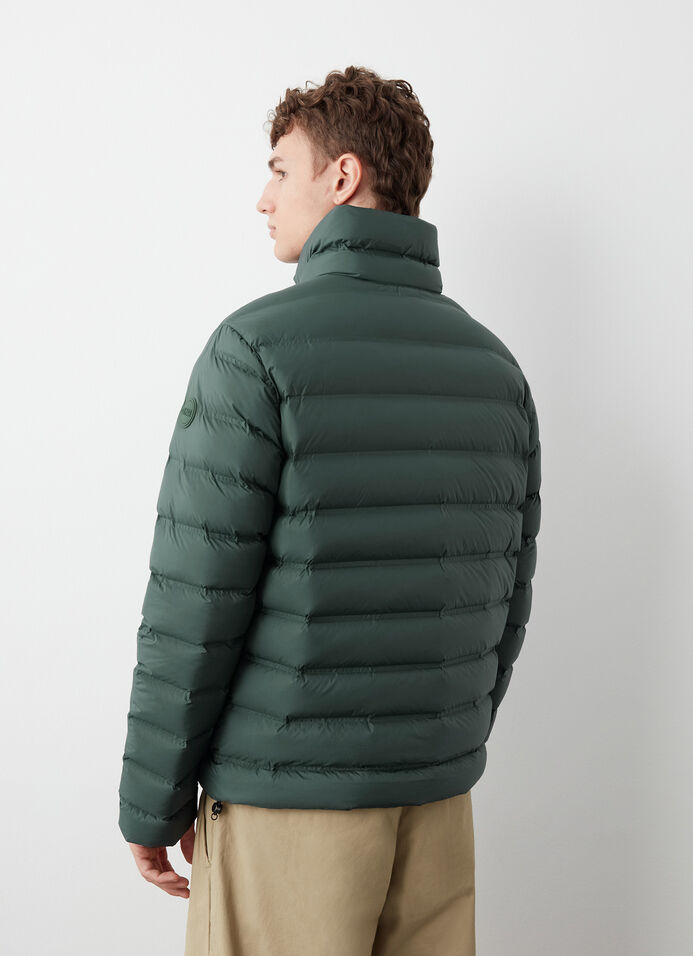 Down jacket with seamless quilting image number 3