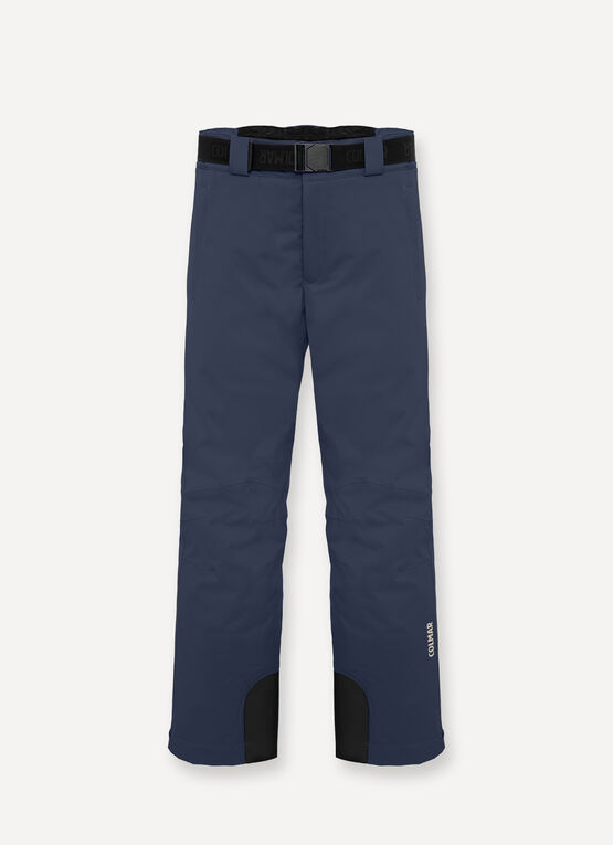 Padded ski pants with belt