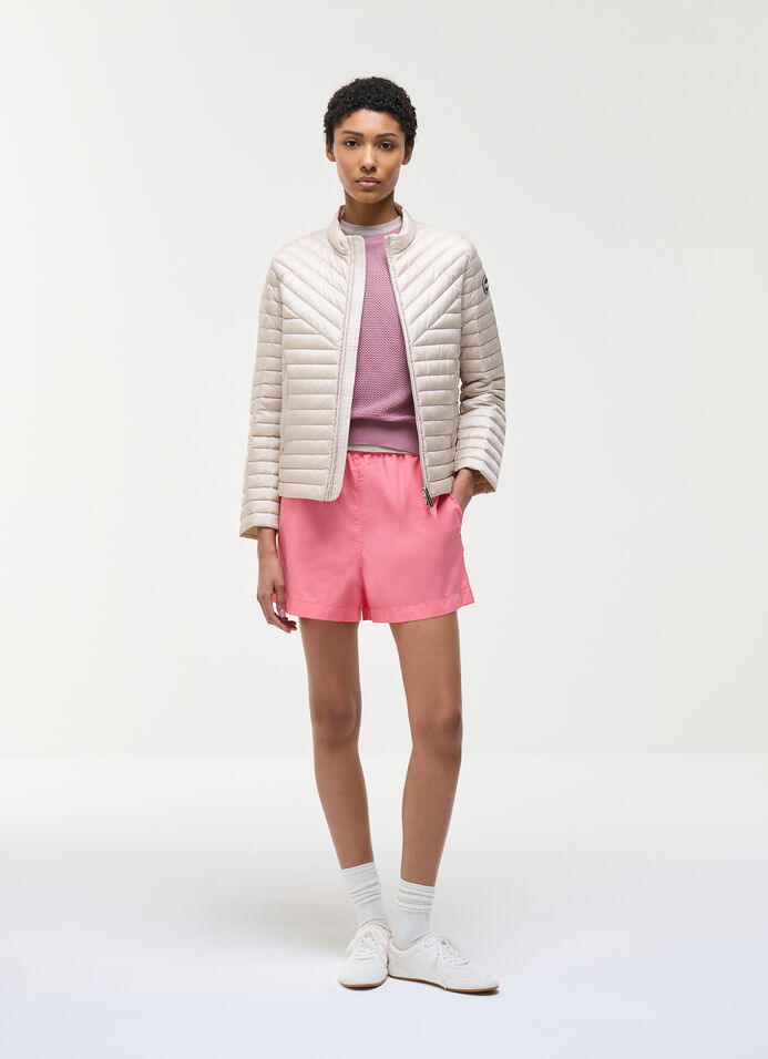 Lightweight trapeze down jacket