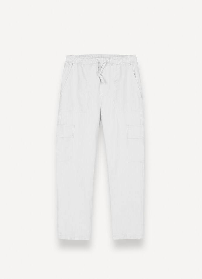 Linen safari trousers image number 4