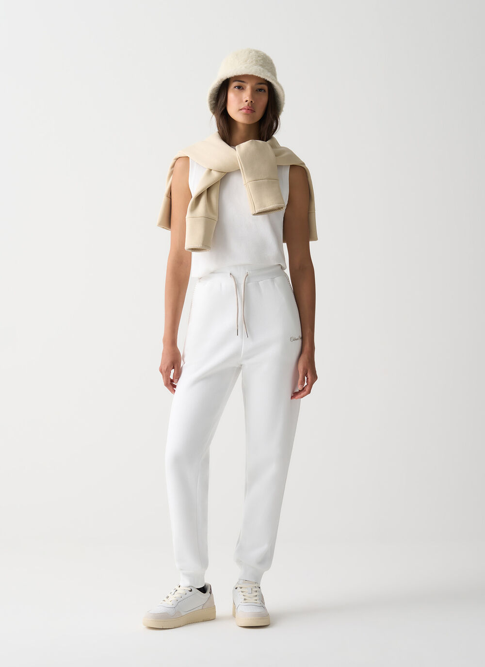 Tracksuit bottoms with embroidery image number 0