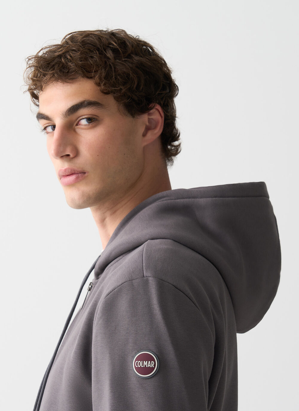 Full zip cotton sweatshirt image number 2