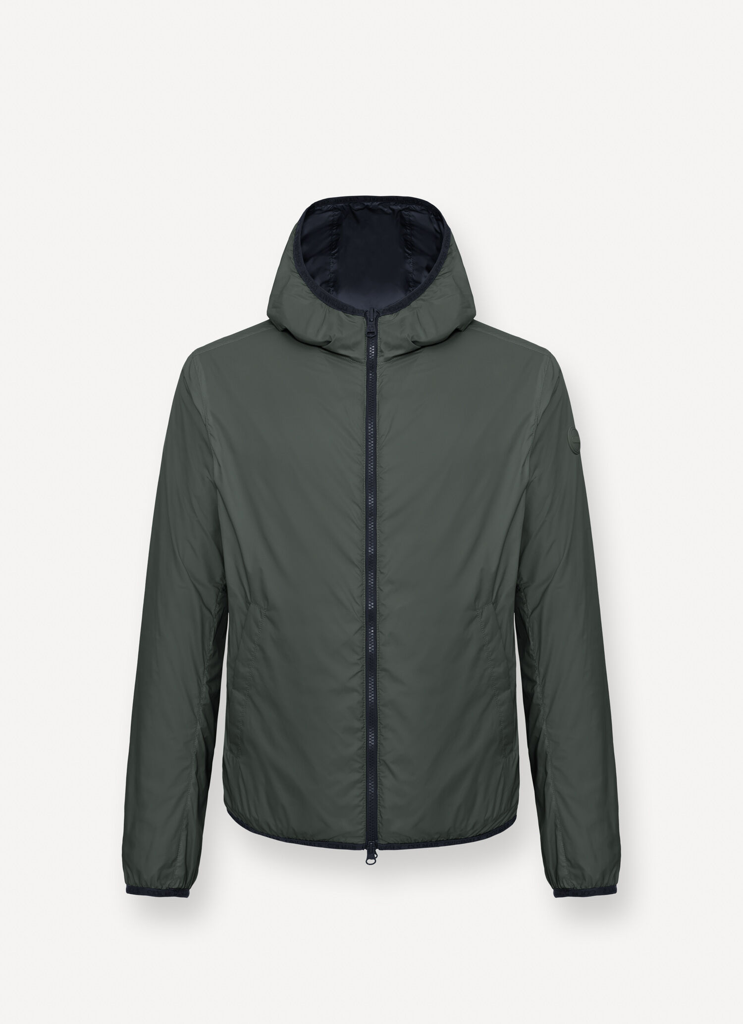 Reversible two-tone jacket - NAVY BLUE - BOTANICAL GREEN