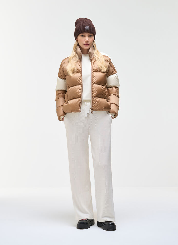 Chenille palazzo trousers