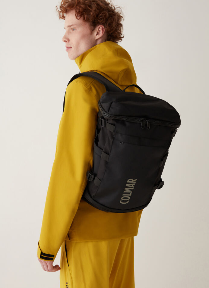 Unisex backpack in resin-coated canvas Colmar