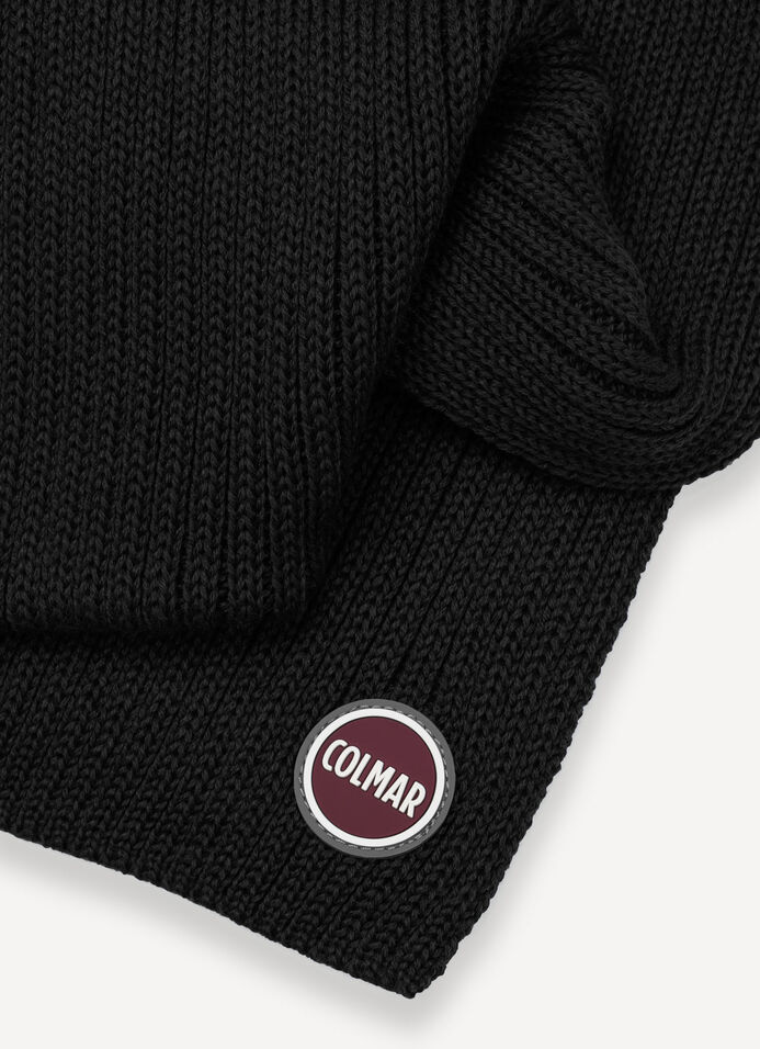 Branded wool unisex scarf image number 2