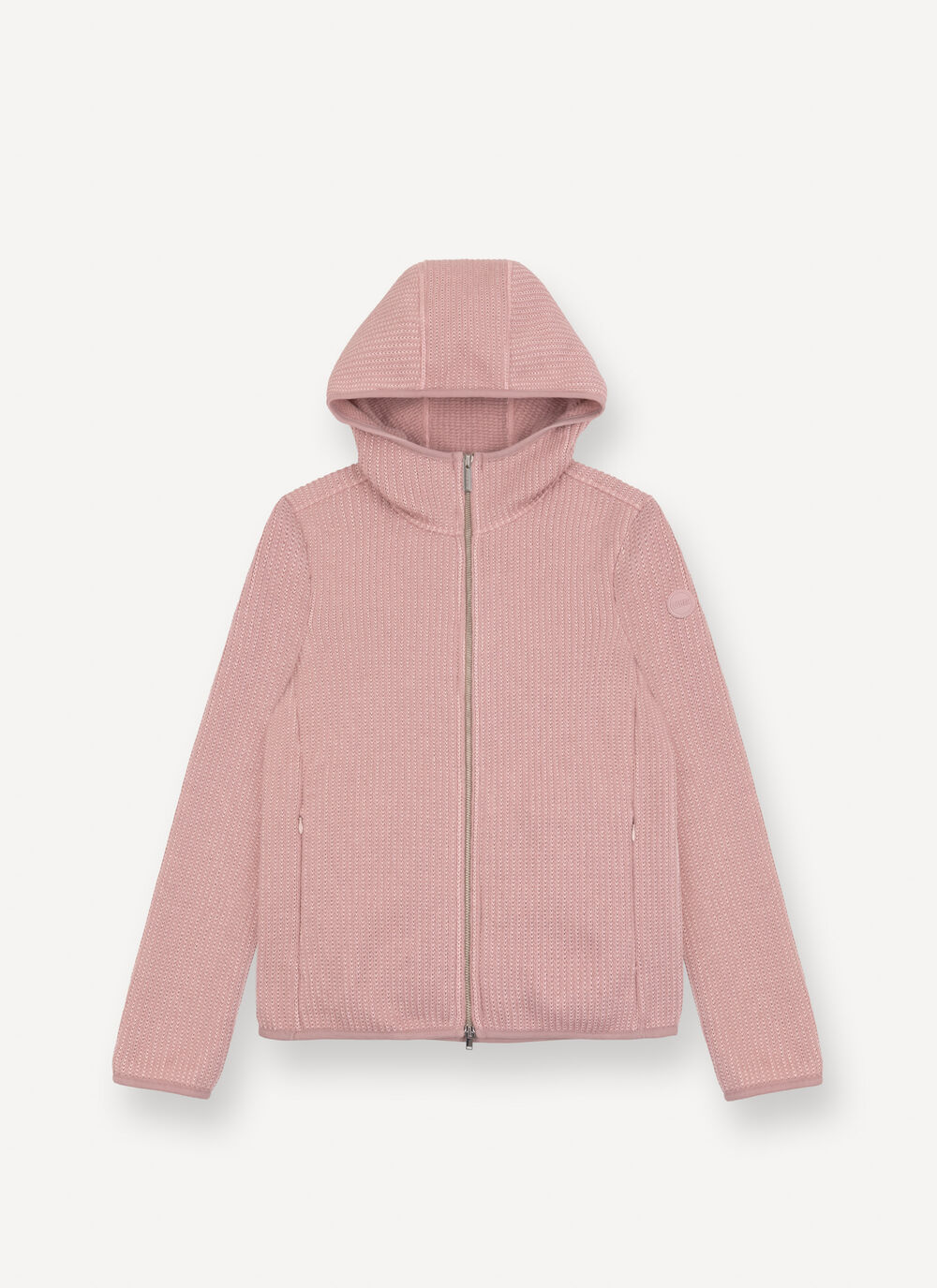 Rib-knit pullover with hood image number 4