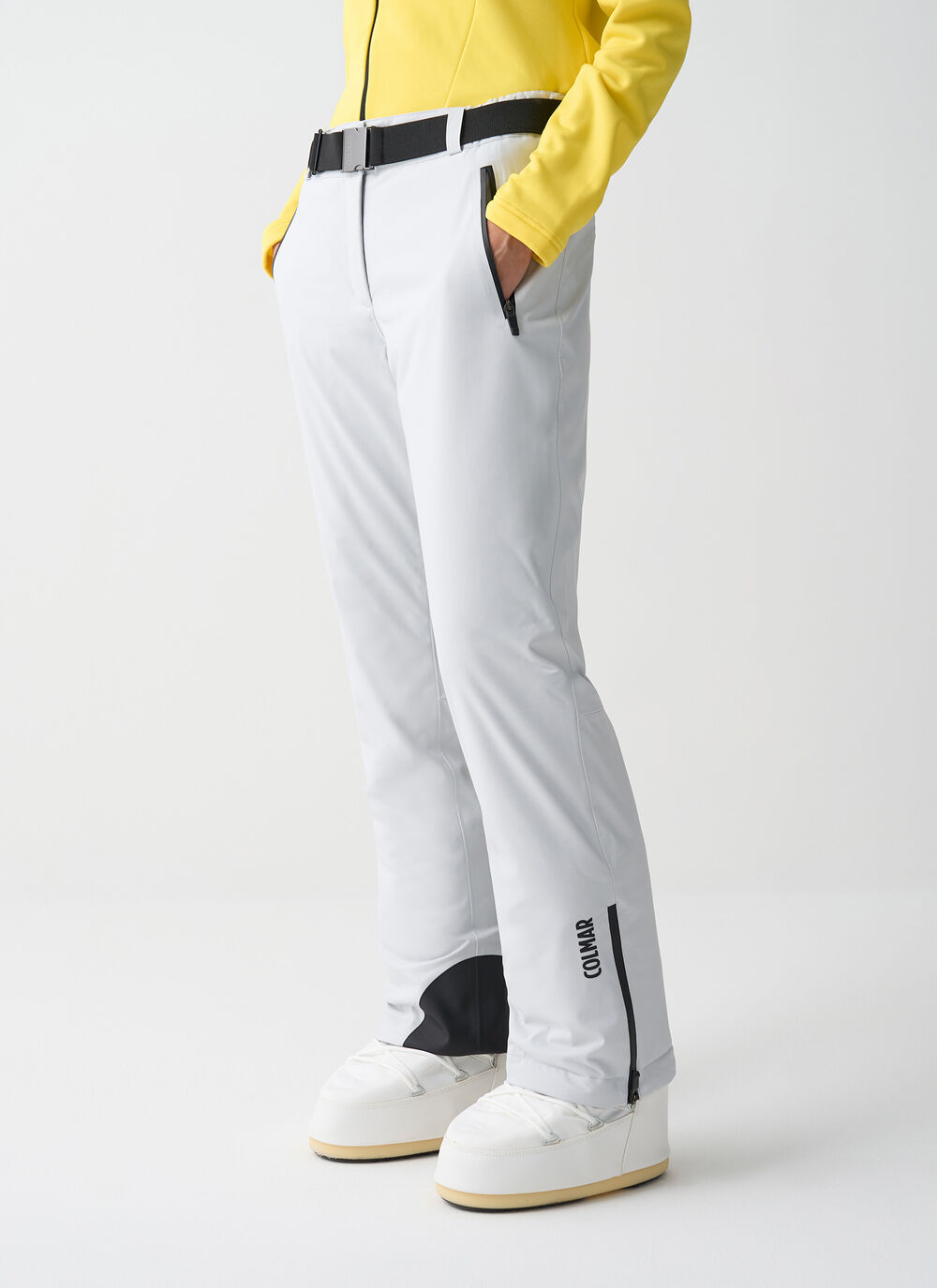 Padded ski pants with belt image number 1