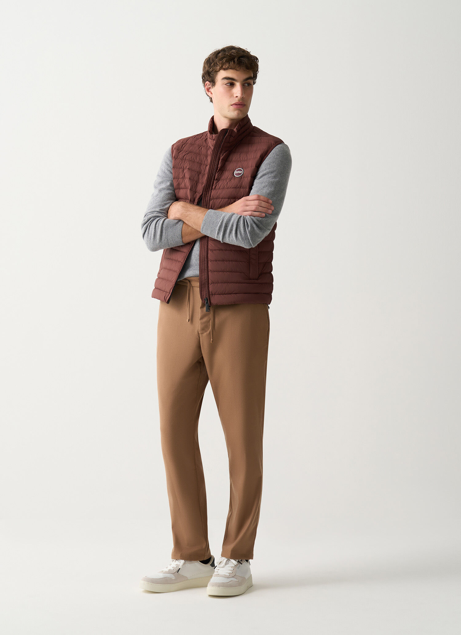 Light down vest with drawstring - TOBACCO BROWN | Colmar
