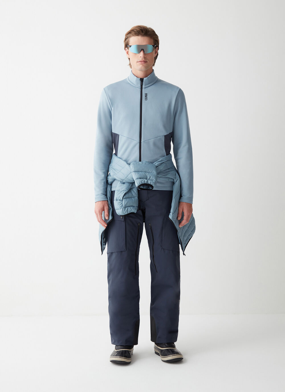 Colour-block stretch ski fleece image number 2