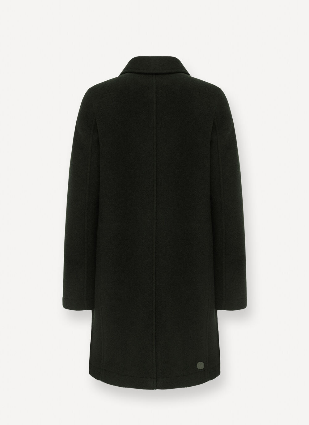 Wool baize coat with zip image number 5