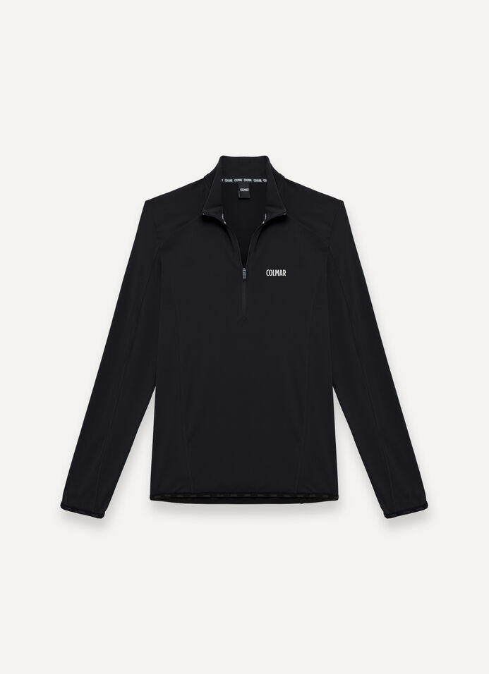 Thermal stretch ski jumper with half-zip image number 4