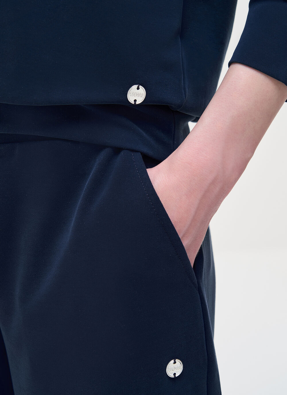 Sweat-shirt &agrave; col rond en modal doux image number 2