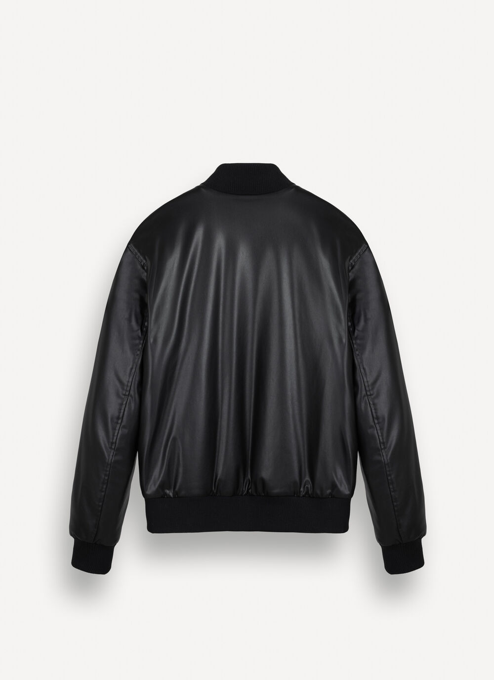 Faux leather bomber jacket image number 5