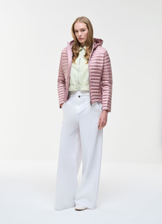 Light down jacket with hood