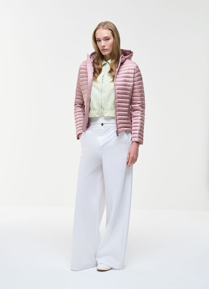 Light down jacket with hood