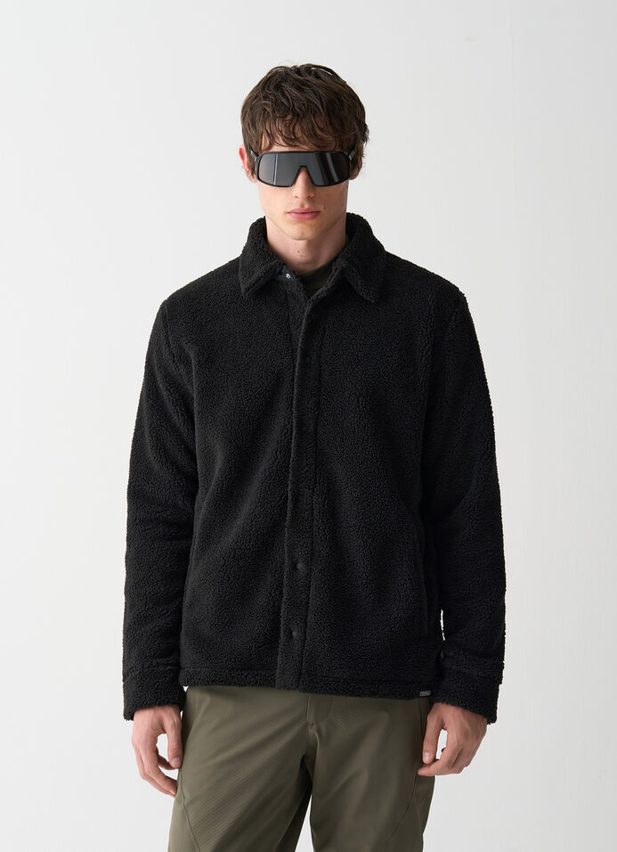 Unisex teddy-effect overshirt image number 1