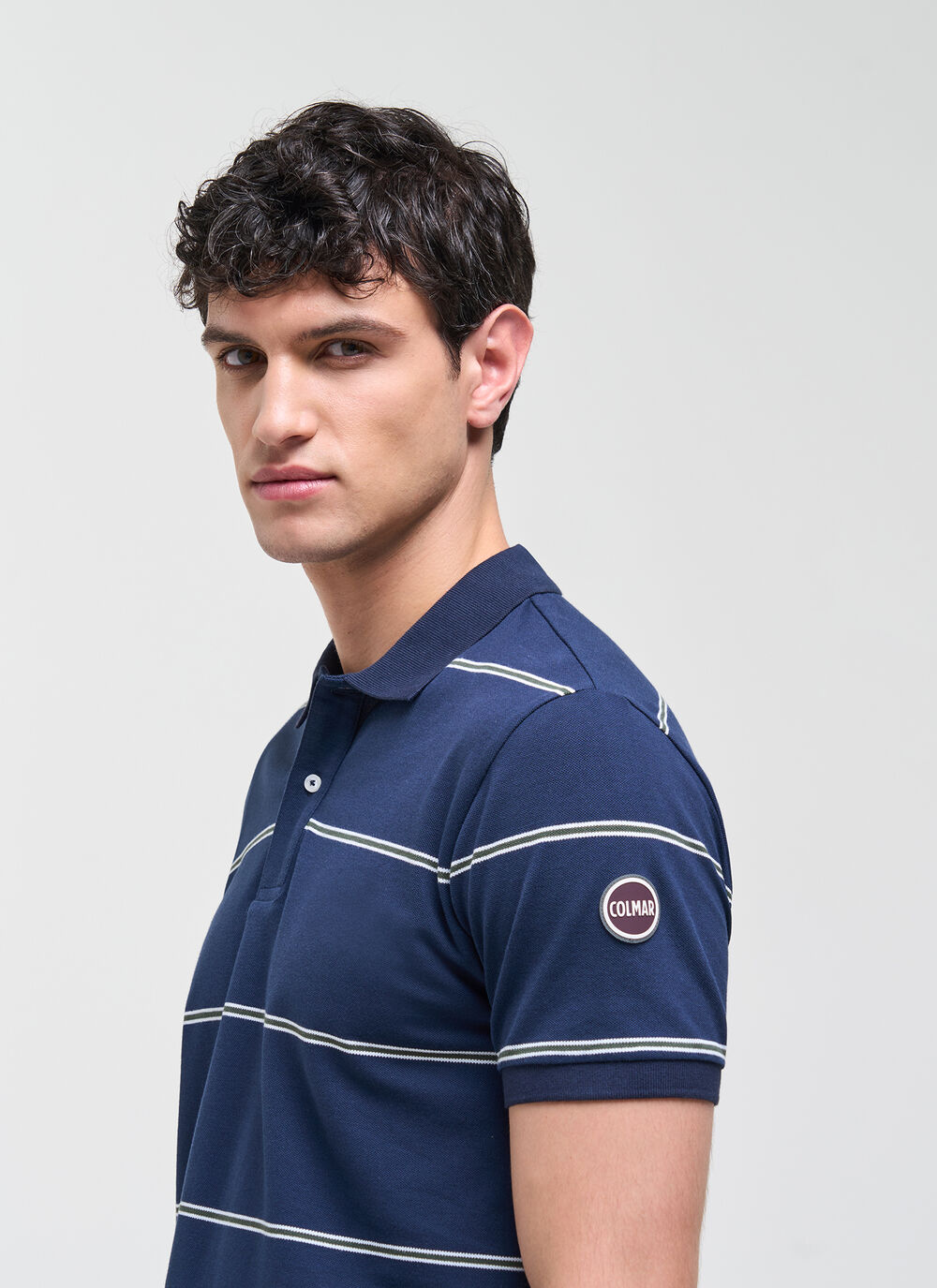 Striped piqu&eacute; polo shirt  image number 2
