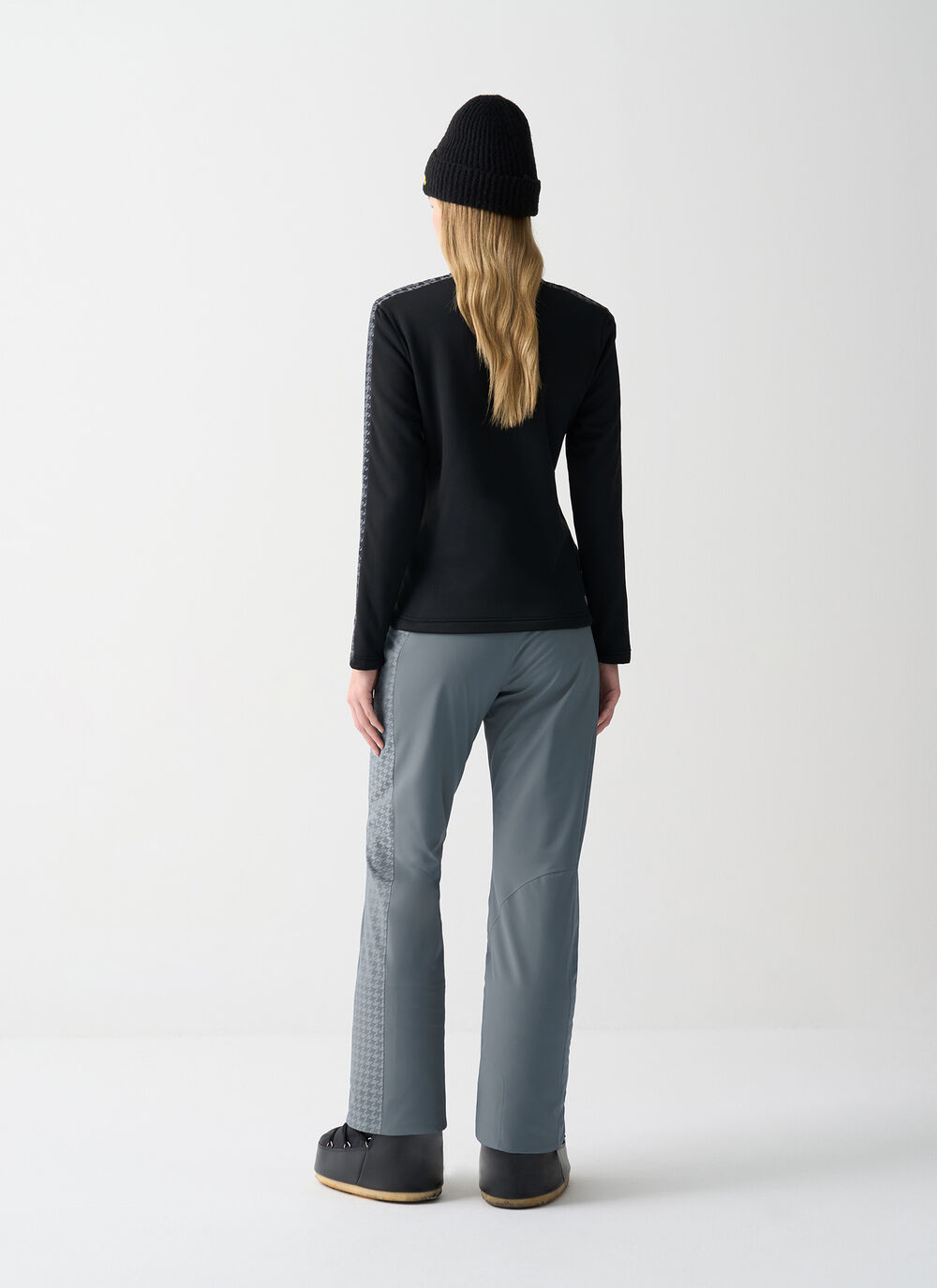 Houndstooth ski fleece image number 3