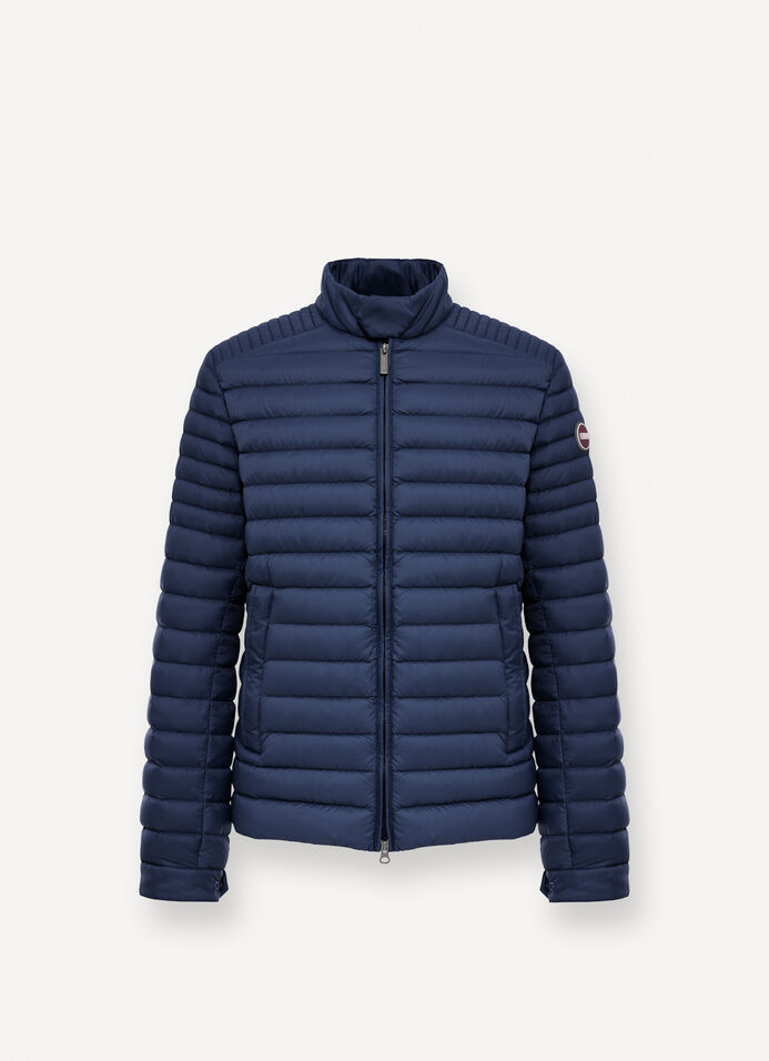 Lightweight down biker jacket image number 4