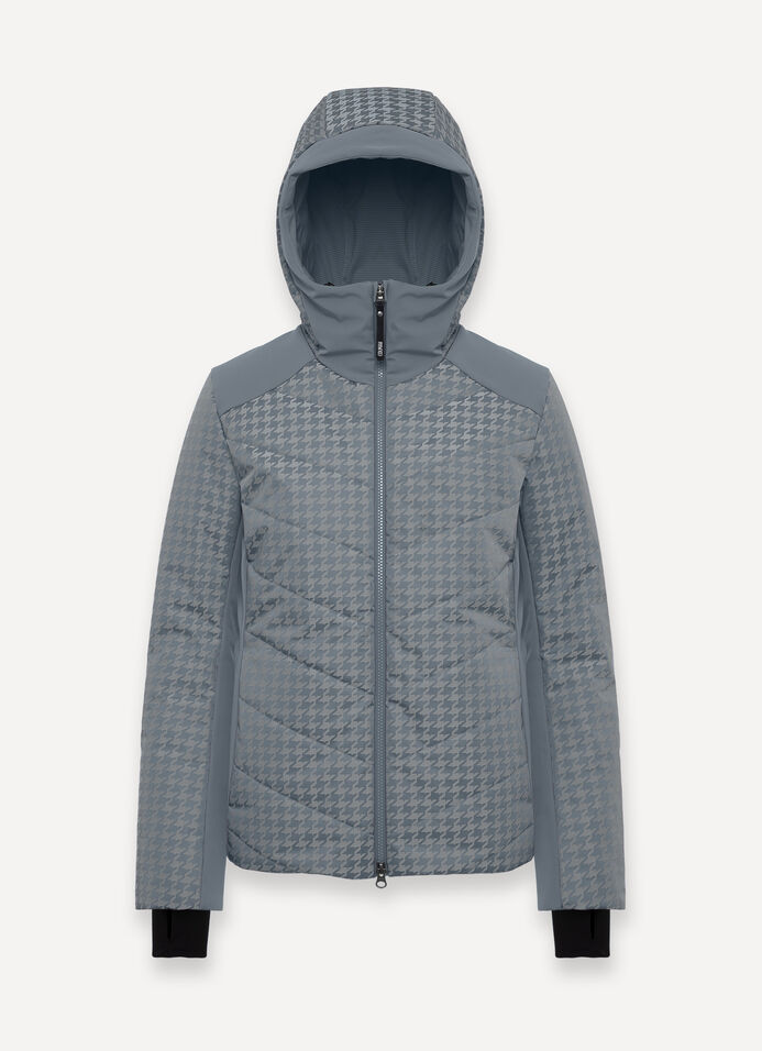 Charming houndstooth ski jacket image number 4