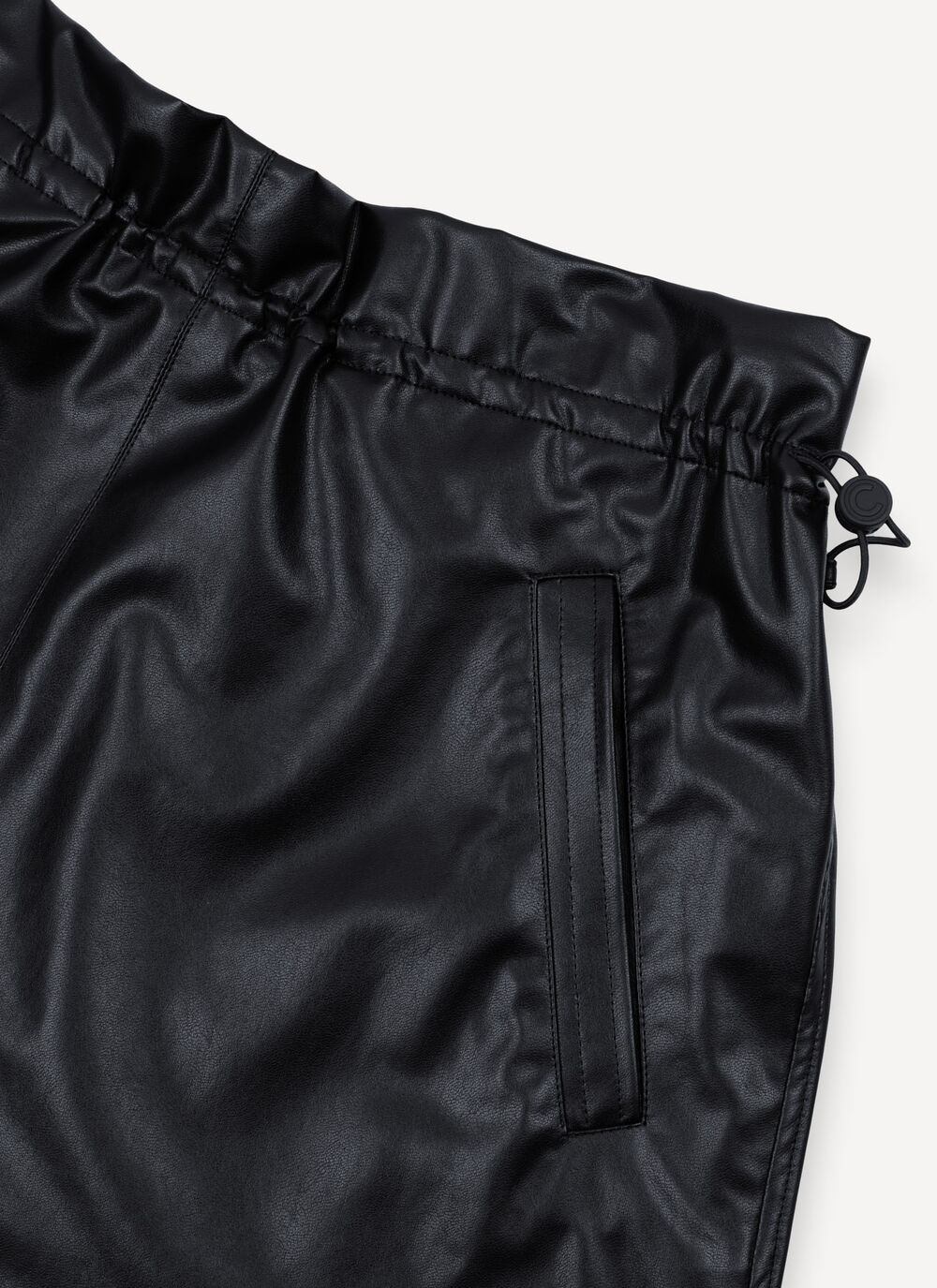 Faux leather midi skirt image number 6