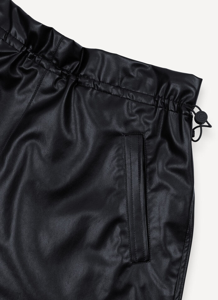 Faux leather midi skirt image number 6