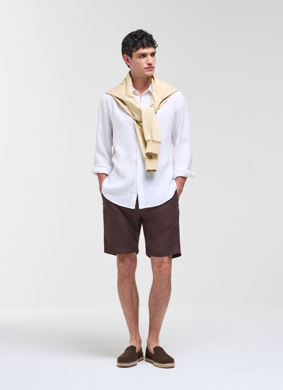 Linen Bermuda Shorts