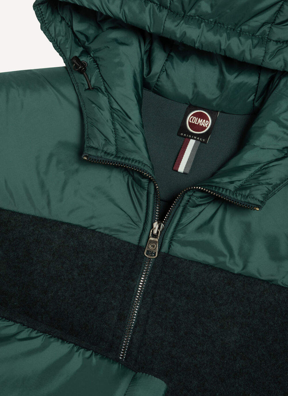 Wool cloth jacket with nylon inserts image number 6