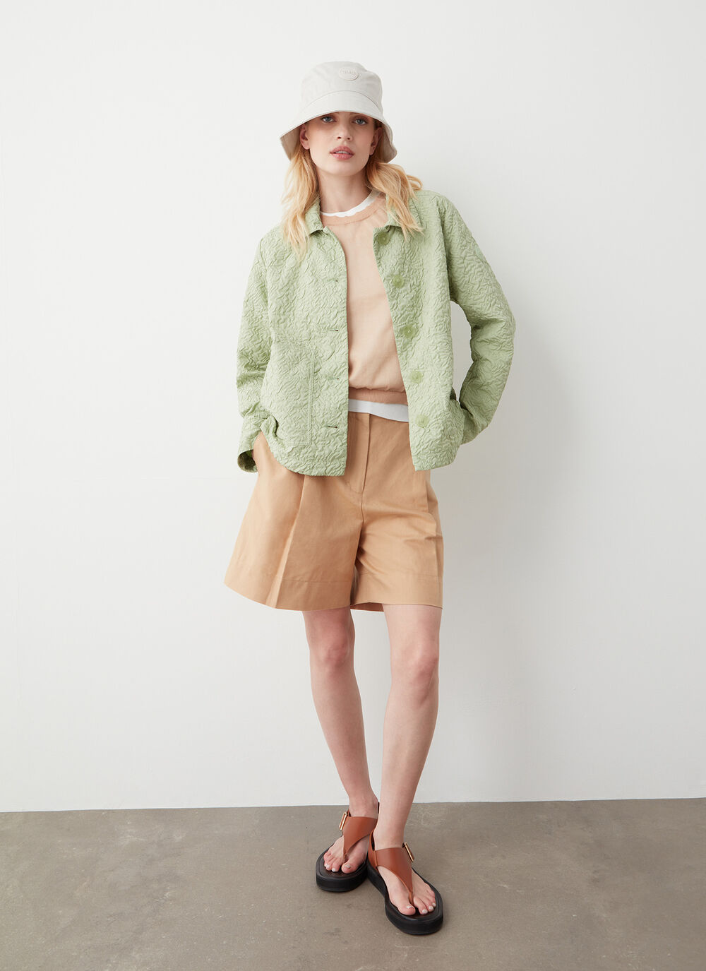 Embossed shirt jacket image number 0