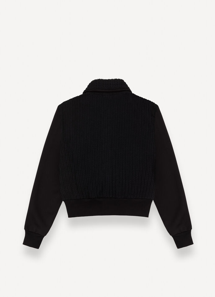 Cable-knit zip-up sweatshirt image number 4