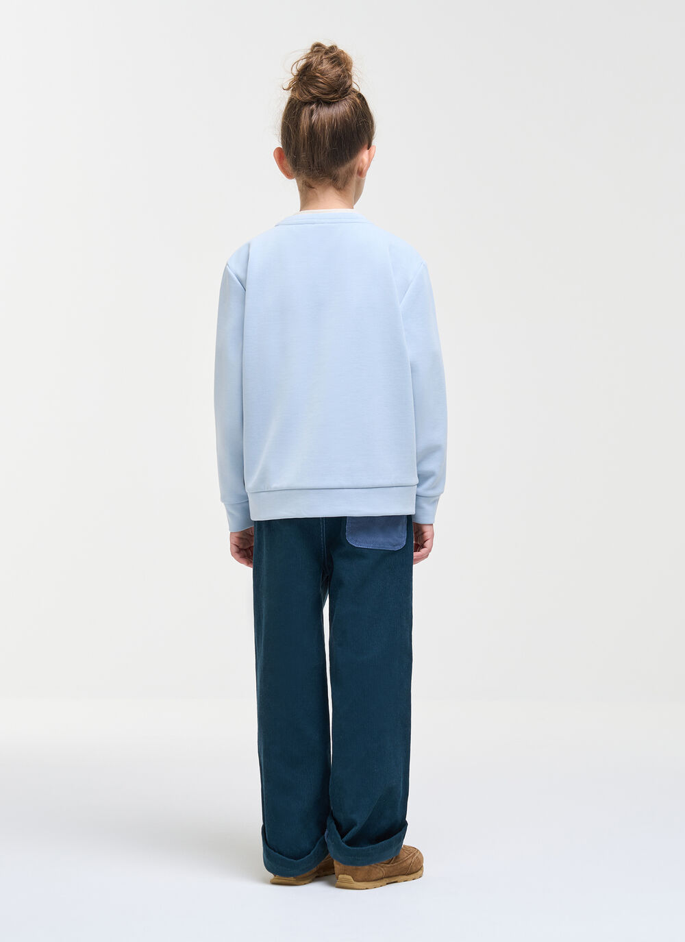 Crewneck sweatshirt in cotton modal