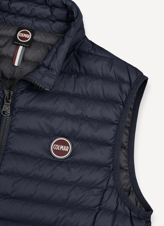 Quilted down vest