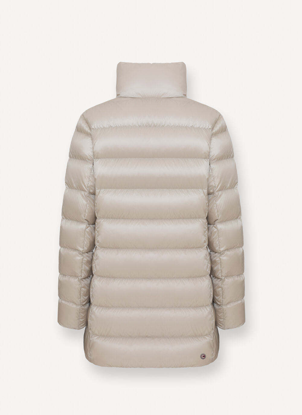 Long fitted down jacket image number 5