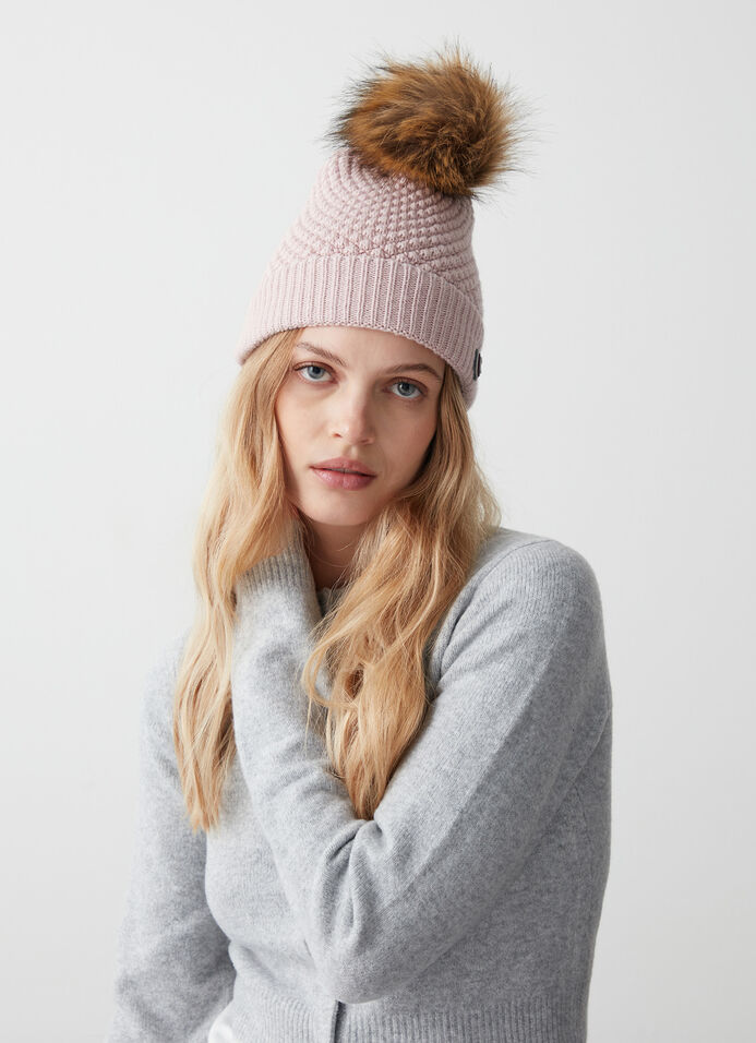 Women’s hat with faux fur image number 0