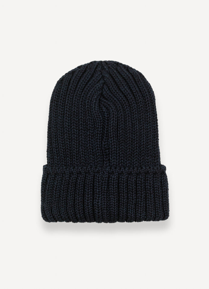 Unisex rib-knit hat with turn-up image number 4