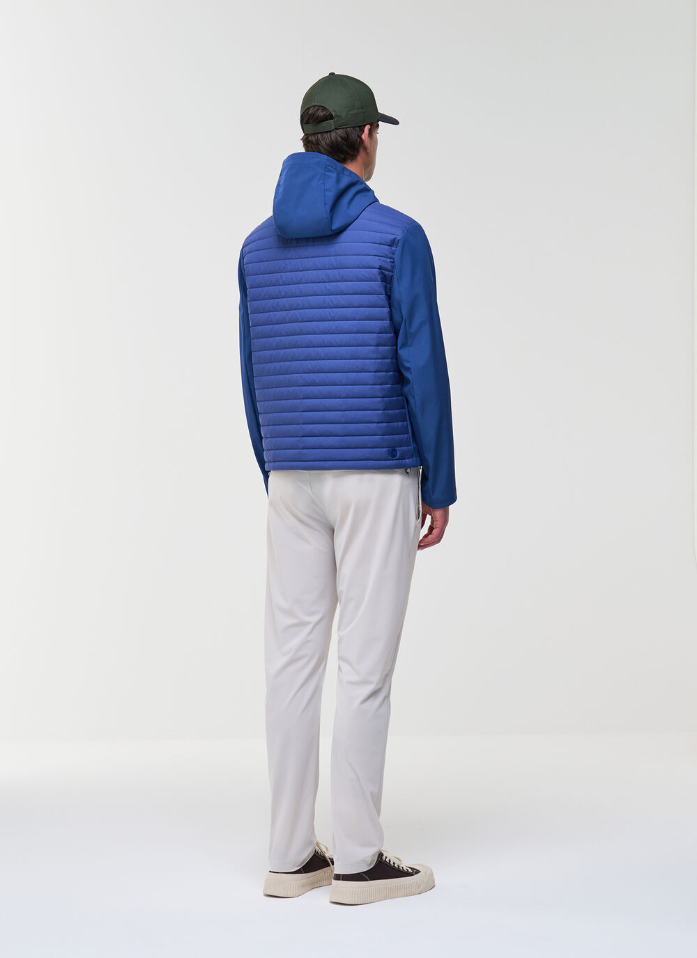 Bi-material wad-padded jacket image number 3