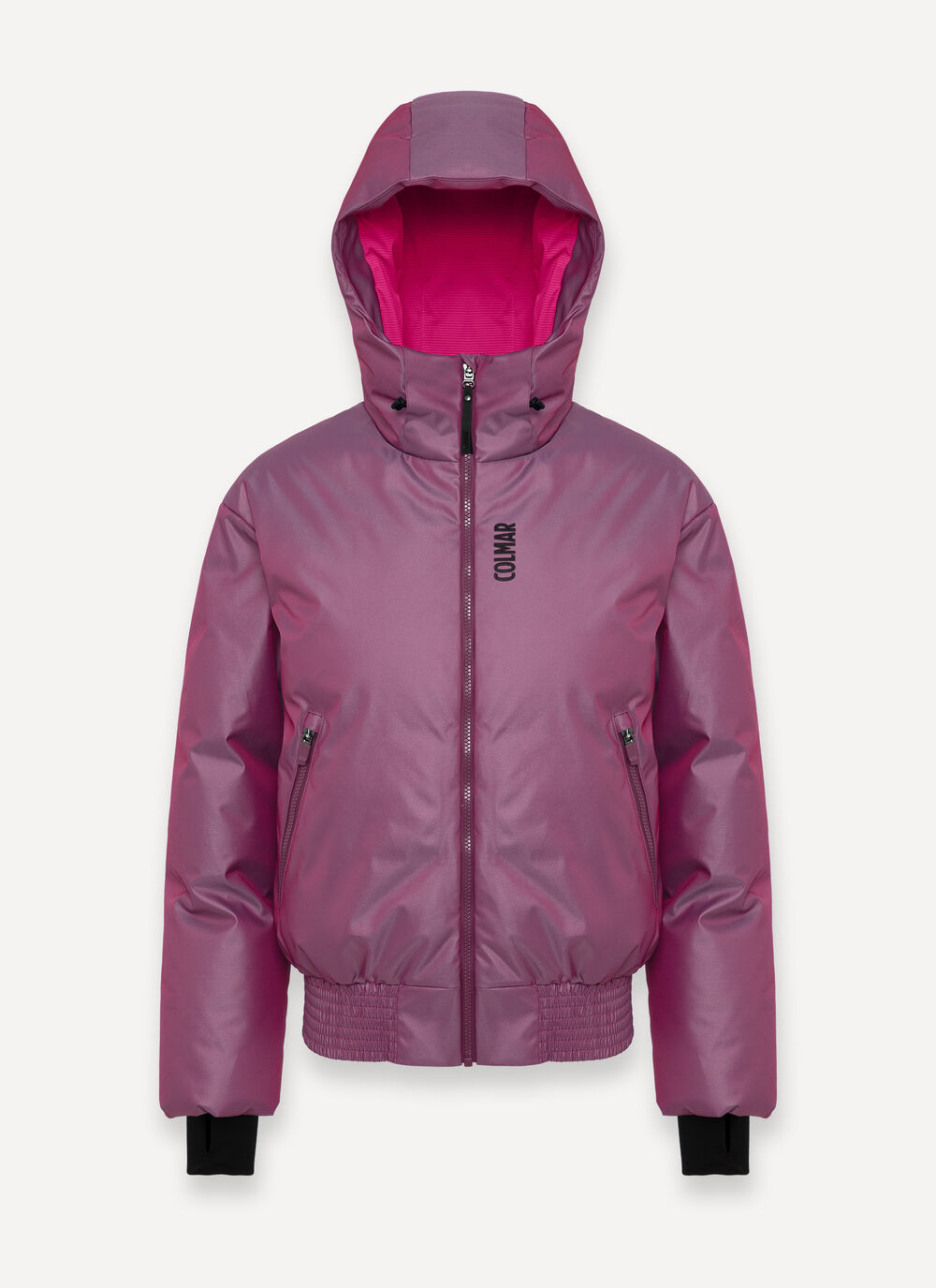 Padded ski bomber jacket image number 4