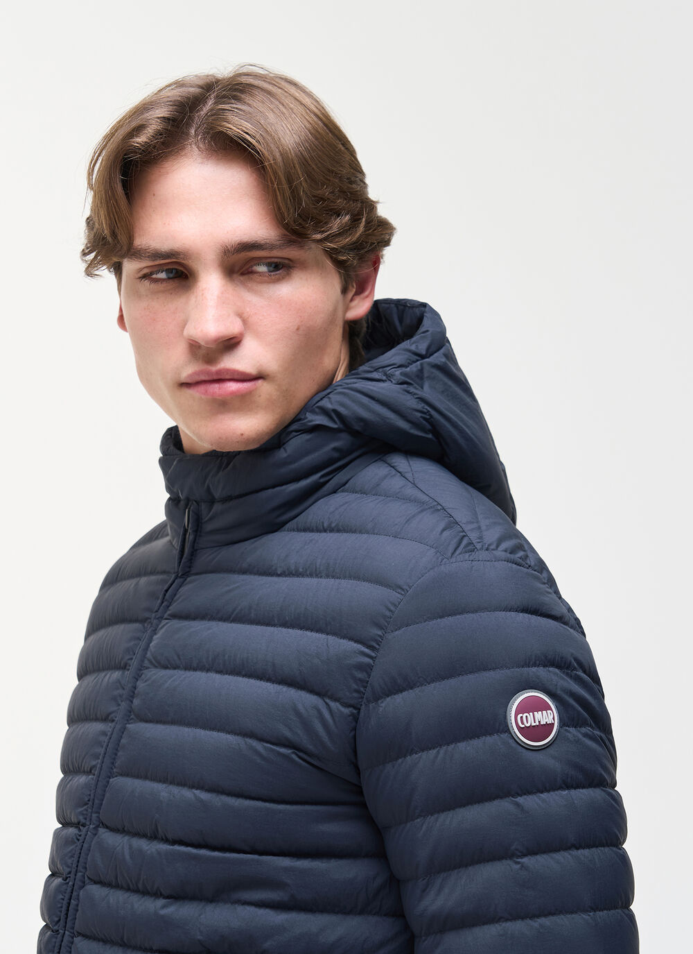 Leichte Daunenjacke mit Kapuze